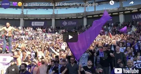 Vidéo : La célébration des joueurs du TFC face au virage Brice Taton après le 6-0 contre Auxerre