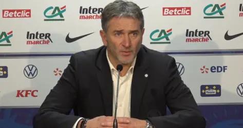 Philippe Montanier : "J'ai trouvé l'équipe courageuse à 10 contre 11, on a manqué de poids offensif"