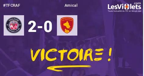 Le TFC bat Rodez, 2-0, et termine bien sa préparation !