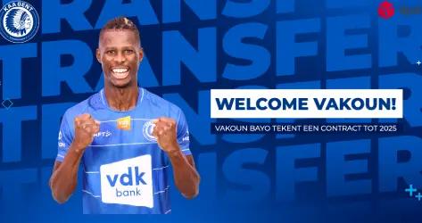 Officiel : Vakoun Bayo signe à La Gantoise