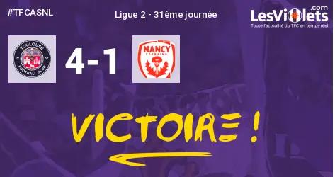 Live : Le TFC bat Nancy, 4-1