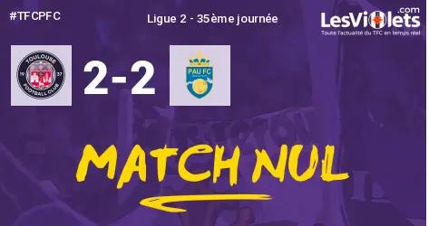 Live : Le TFC tenu en échec par Pau, 2-2...