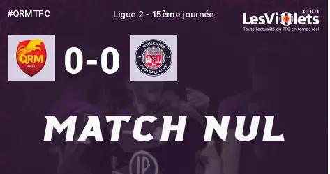 Live : Le TFC concède le nul face à QRM, 0-0 !